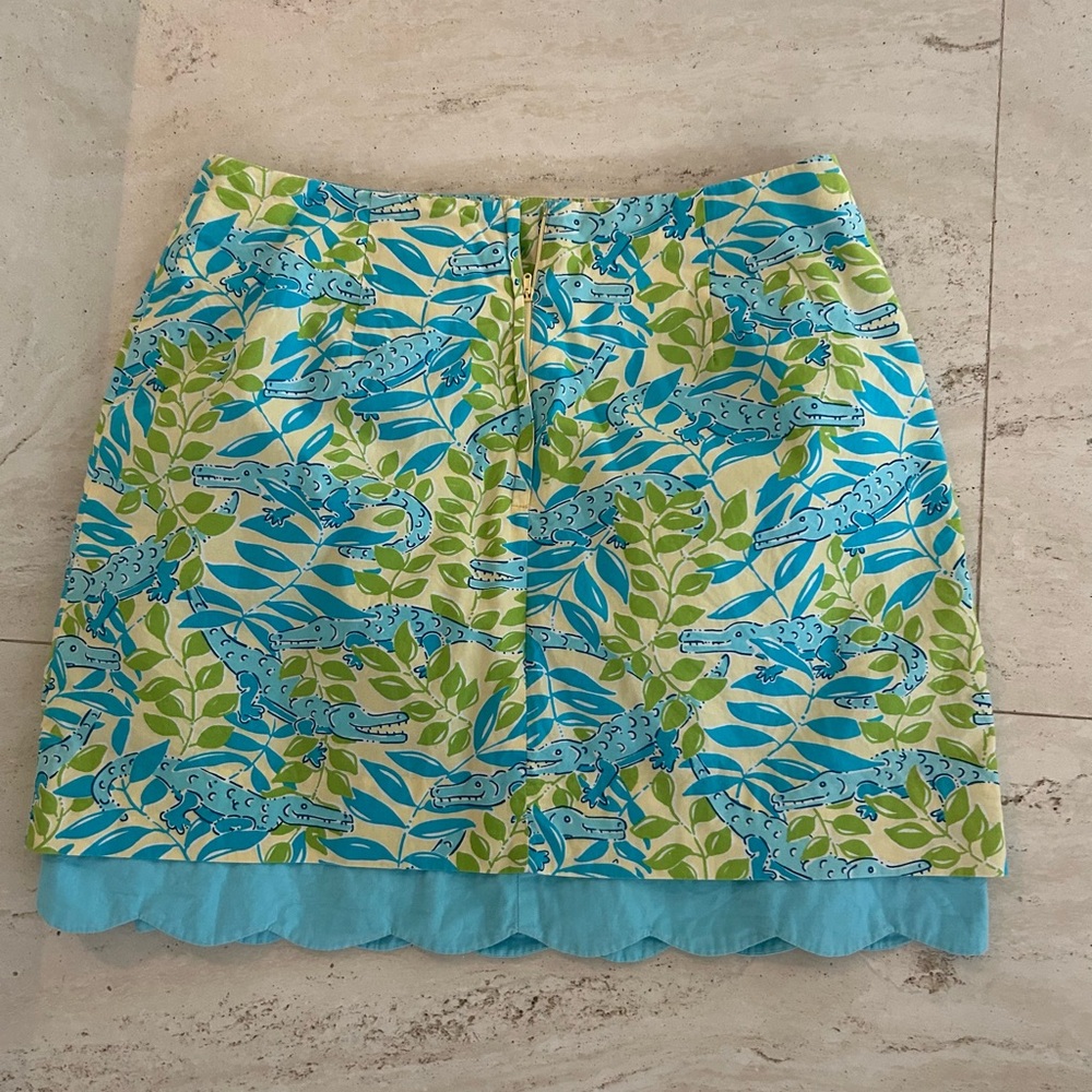 Lilly Pulitzer classic gator print skirt - Picture 4 of 6